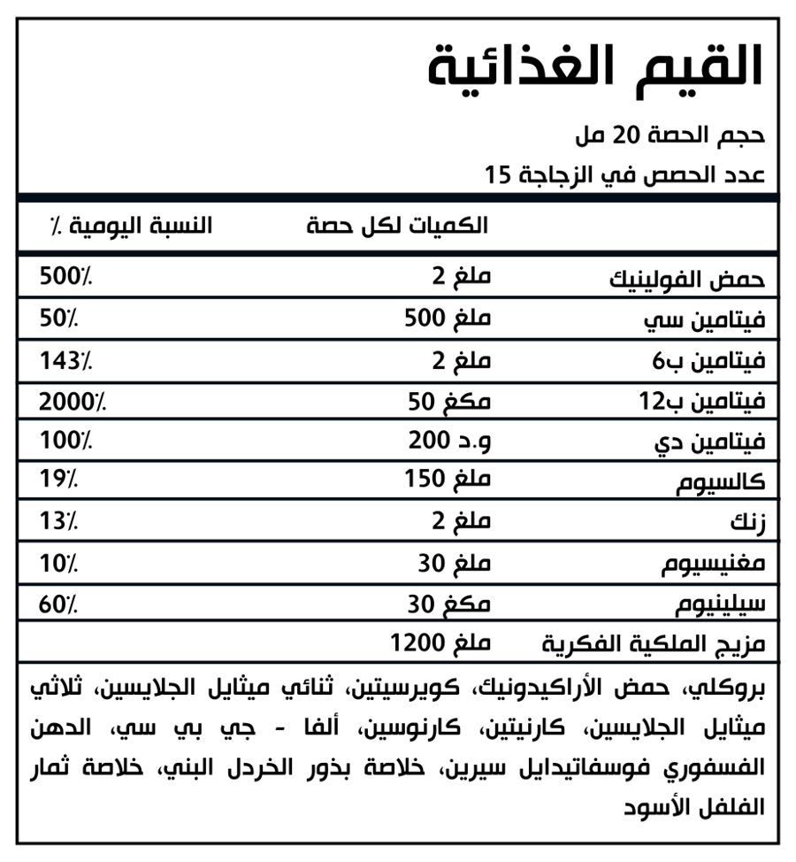 المكمل الغذائي الطبيعي ان ان دي للأطفال (4 عبوات)