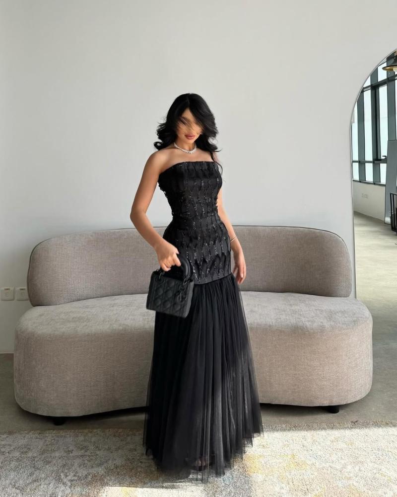 فستان سهرة أسود