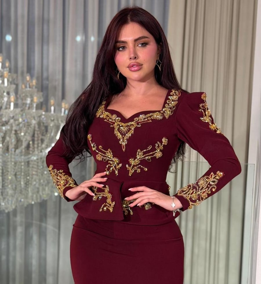 فستان برغندي نيوكولكشن