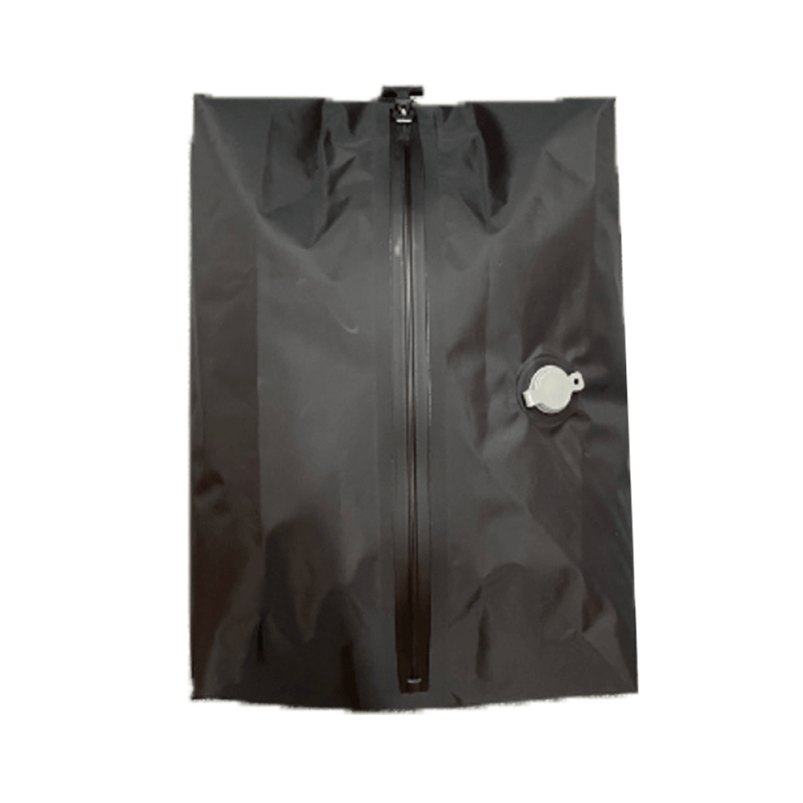 Travel bag with suction feature