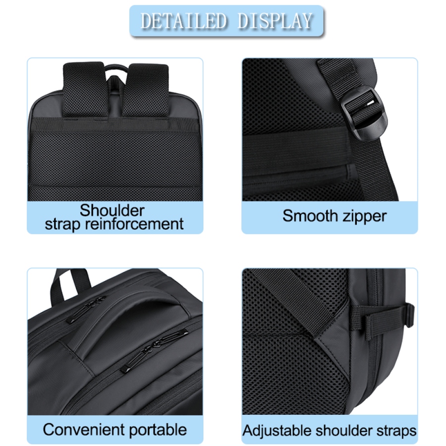 Travel bag with suction feature
