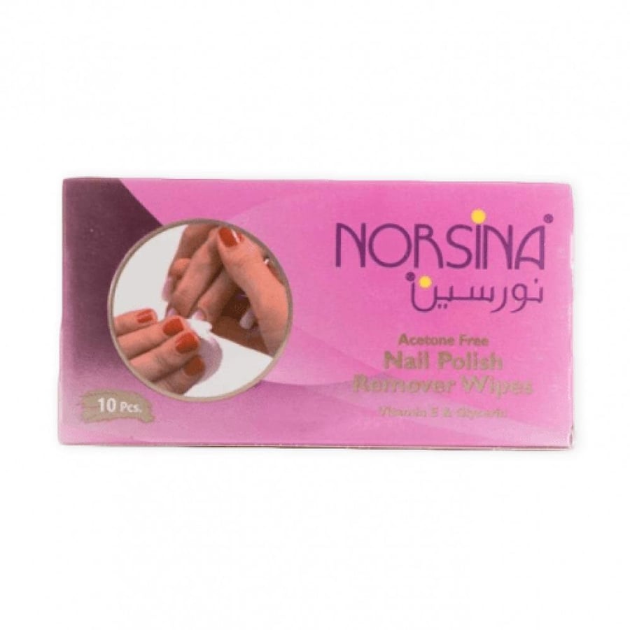 مزيل طلاء الأظافر نورسينا 10 قطع