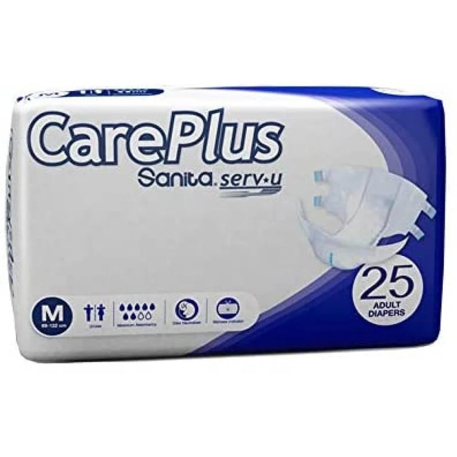 Sanita Care adult diapers medium size, 25 pieces