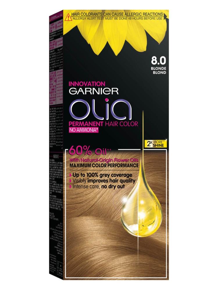 Garnier Olia hair dye 8.0 Blonde
