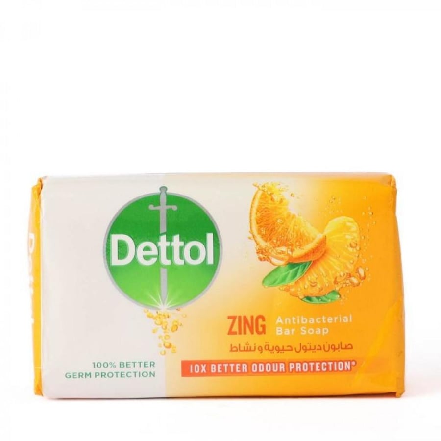Dettol soap vitality and activity with zinc 165 grams