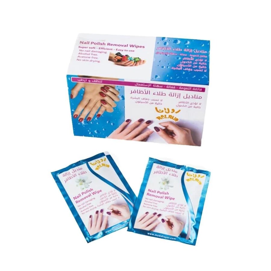 Rollana nail polish remover wipes 20 pieces