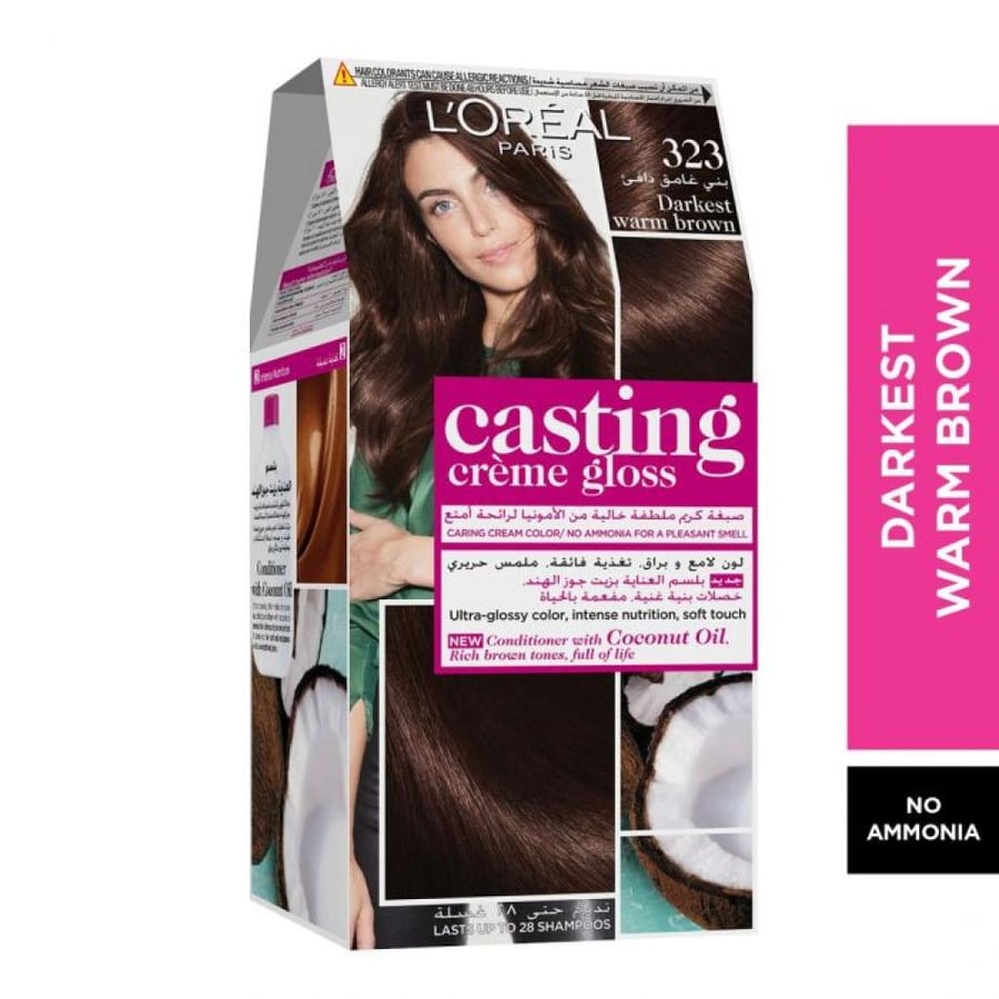 L'Oréal Casting Hair Dye 323 Dark Warm Brown