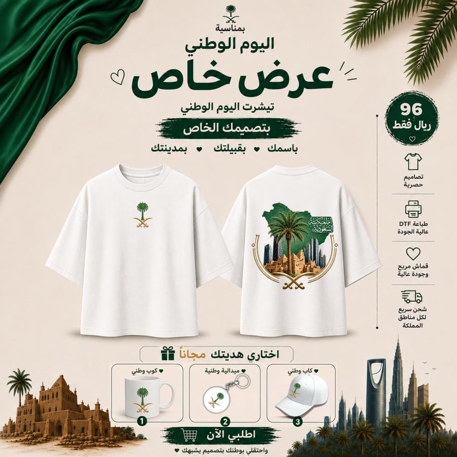 تيشرتات اليوم الوطني