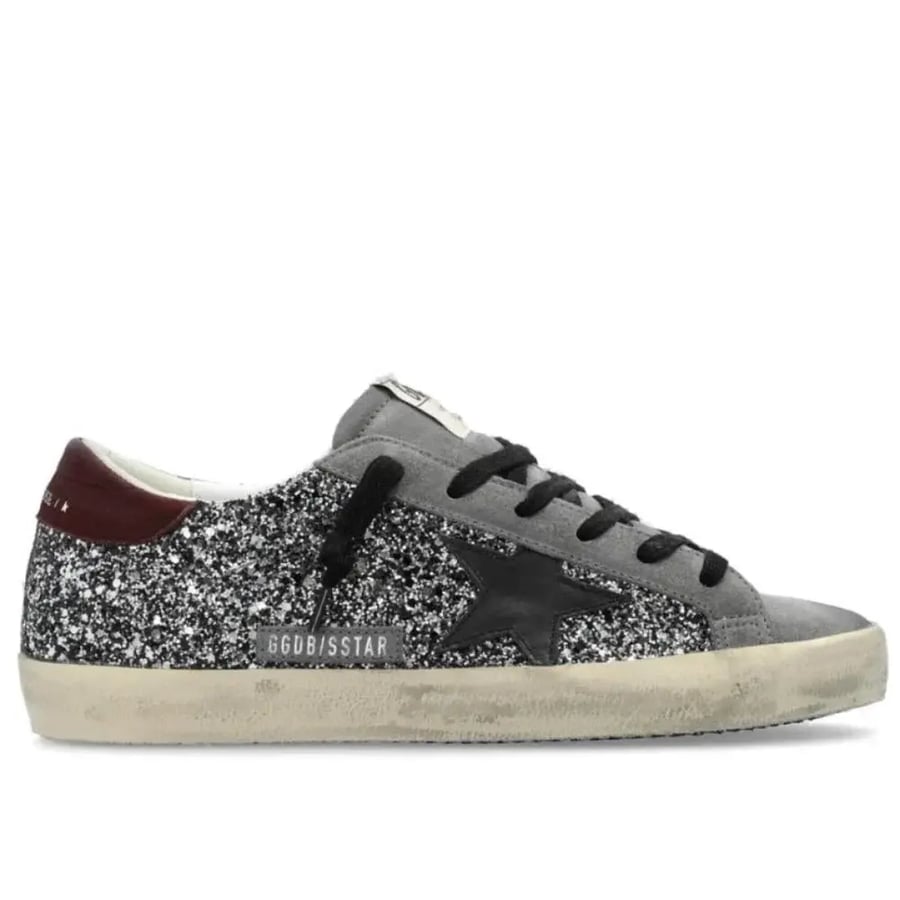Golden goose Superstar distressed lace- up sneakers