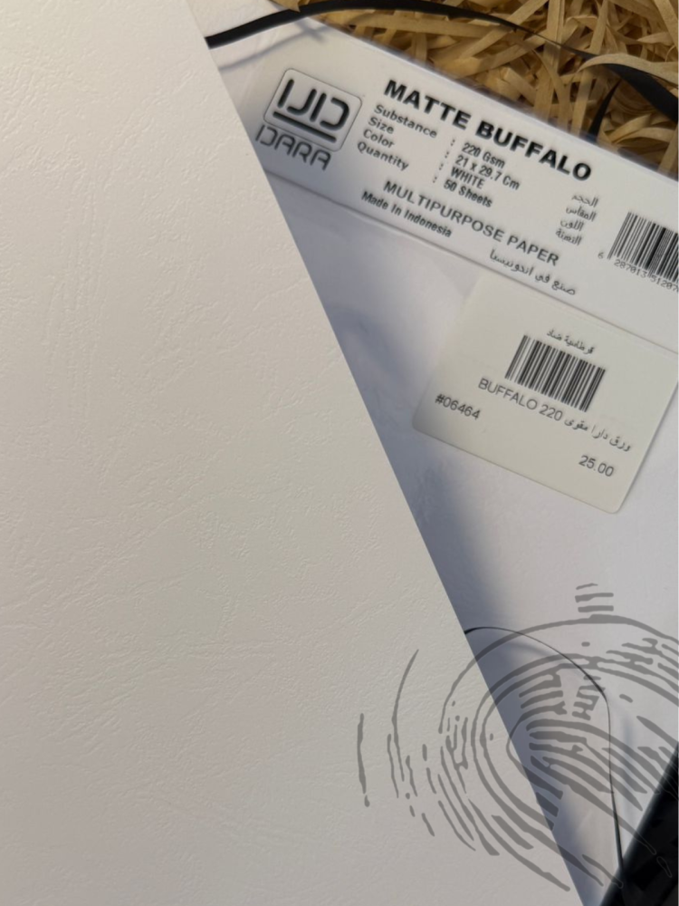 ورق دارا MATTE BUFFALO 180 (نص درزن)