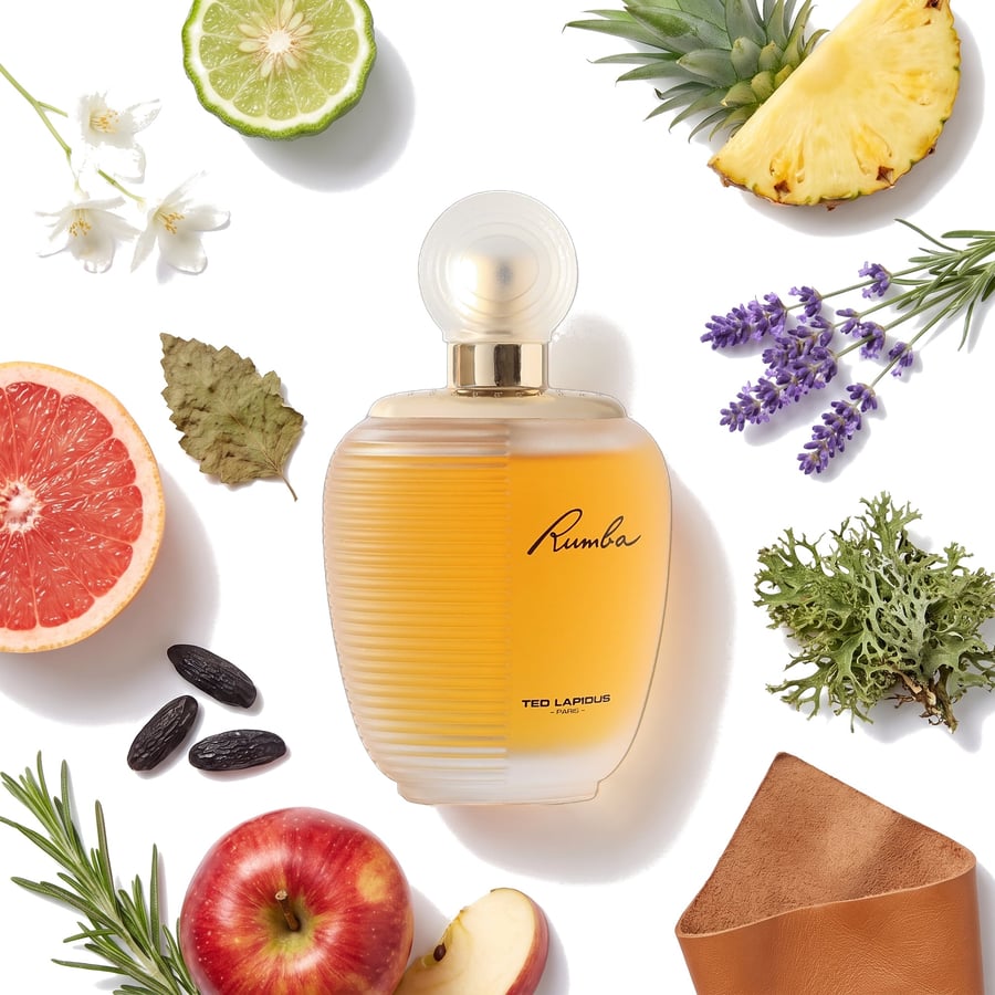 مكونات عطر رومبا للنساء 100 مل - الأناناس واللافندر وطحلب السنديان