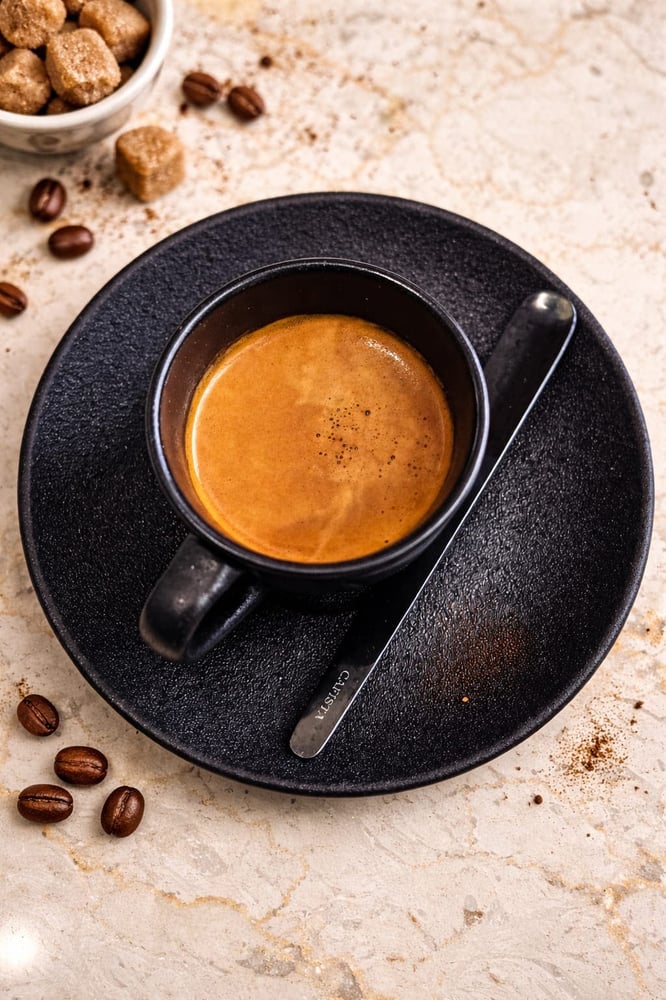 اسبريسو مع حبوب البن
