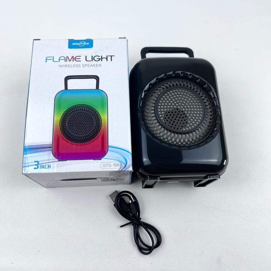 مكبر صوت لاسلكي "Flame Light" (موديل GTS-1867)