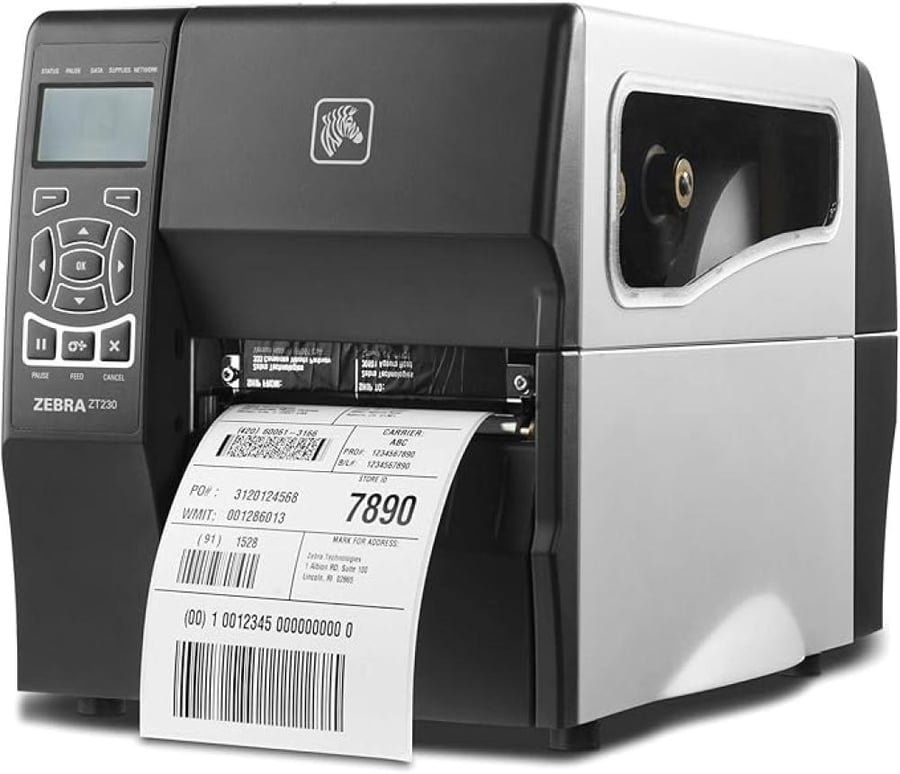 طابعة ملصقات حراريه و باركود ZEBRA ZT230
