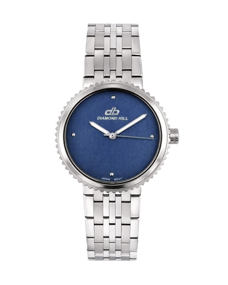 Diamond Hill Men's Watch, Silver Model, Blue Dial, DHSSBL41620G