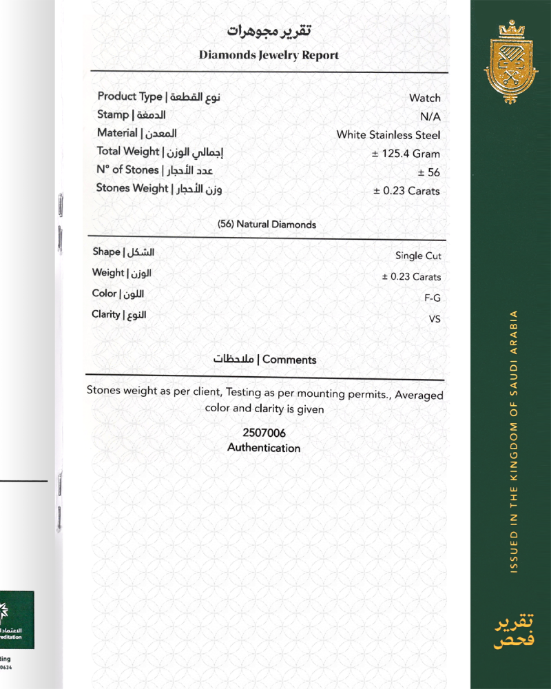 ساعة الماس رجالية صناعة سويسرية ماركة مونتانا ميناء ازرق موديل M170180G