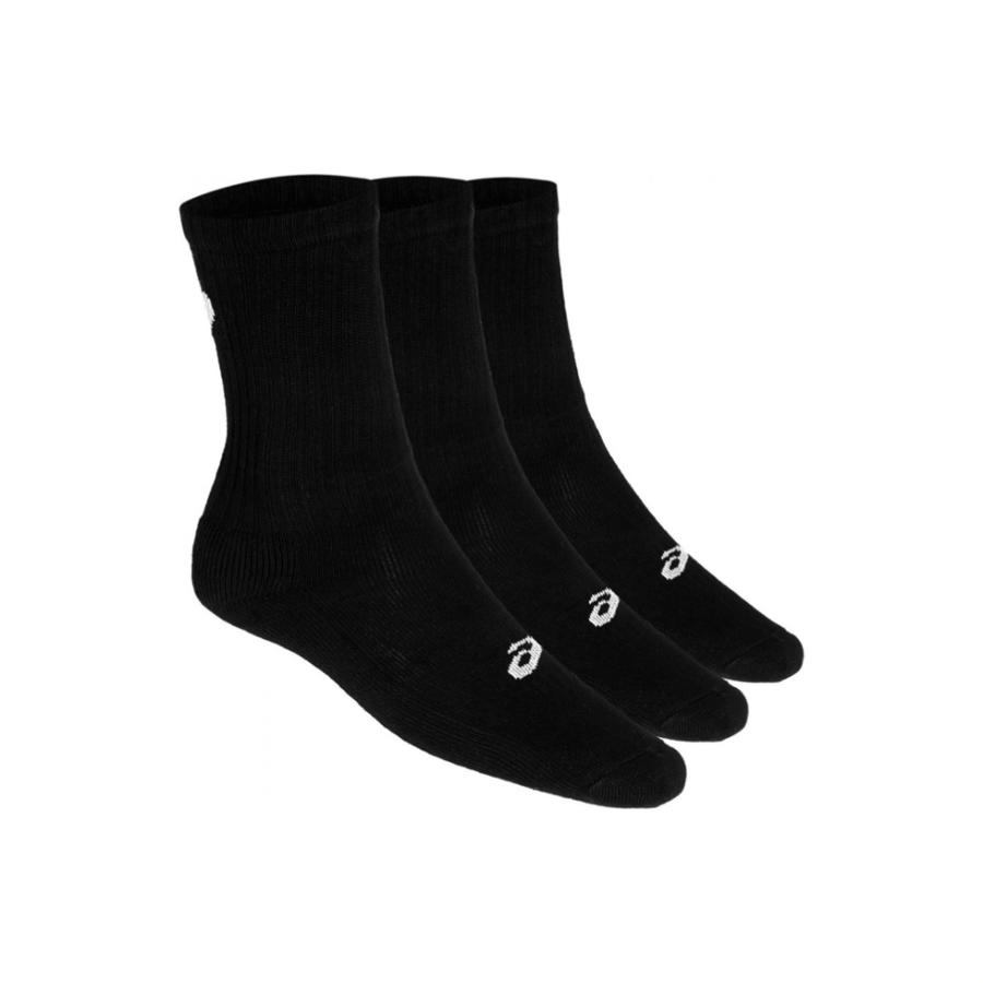 ASICS CREW PACK 3 SOCKS BLACK