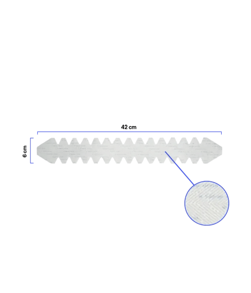 حامي مضرب بادل مسننة شفافة | Toothed Protector