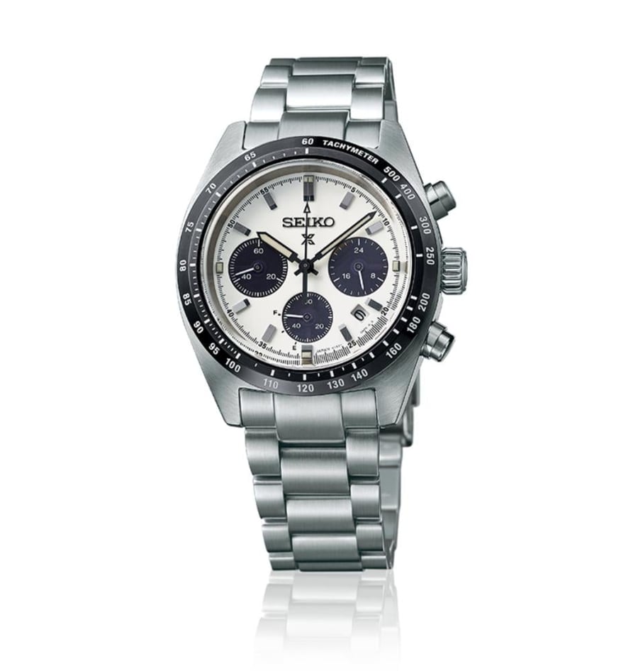 ساعة سيكو كرونوغراف رجالية – موديل SSC813 (Seiko Prospex Speedtimer)