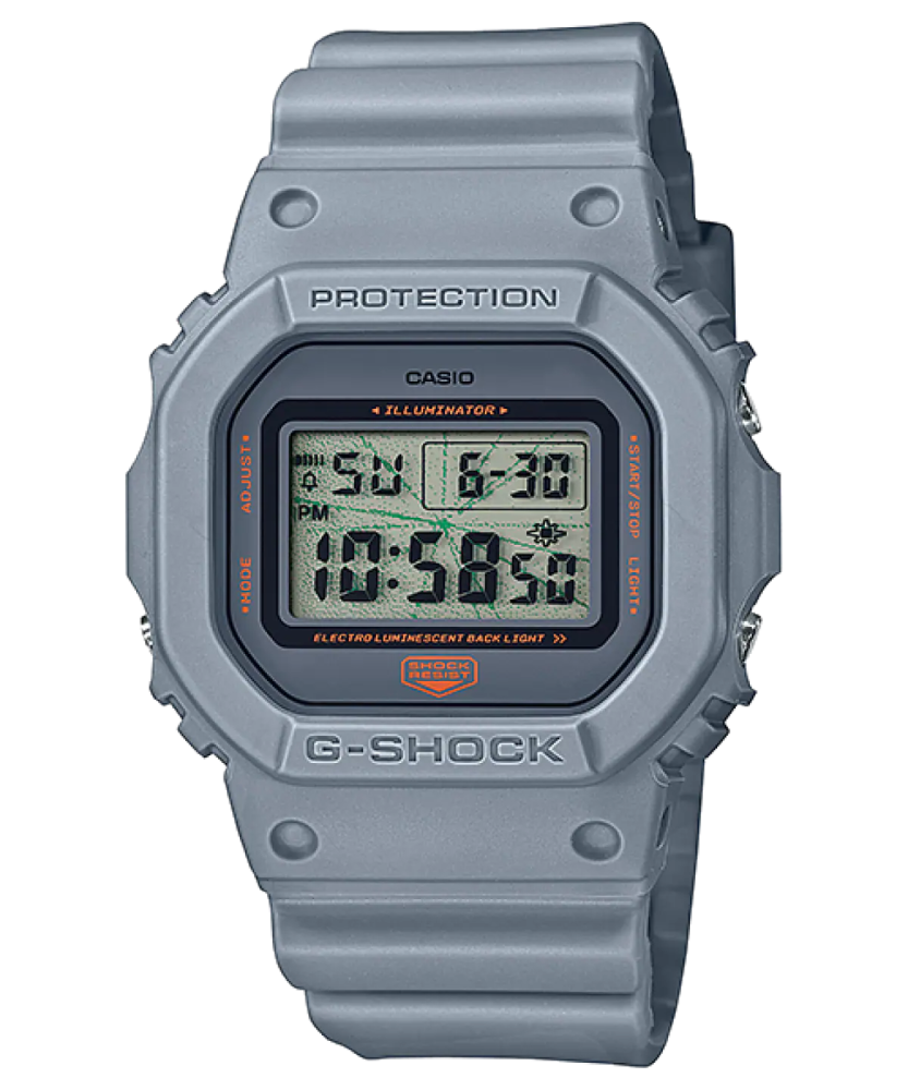 Casio G-Shock men's silver watch DW-5600MNT-8