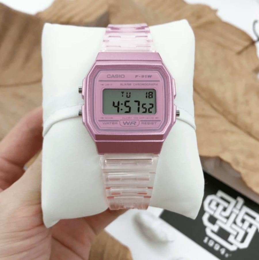 ساعة كاسيو الرقمية نسائي بعدة الوان CASIO Youth Digital Watch F-91WS-2DF
