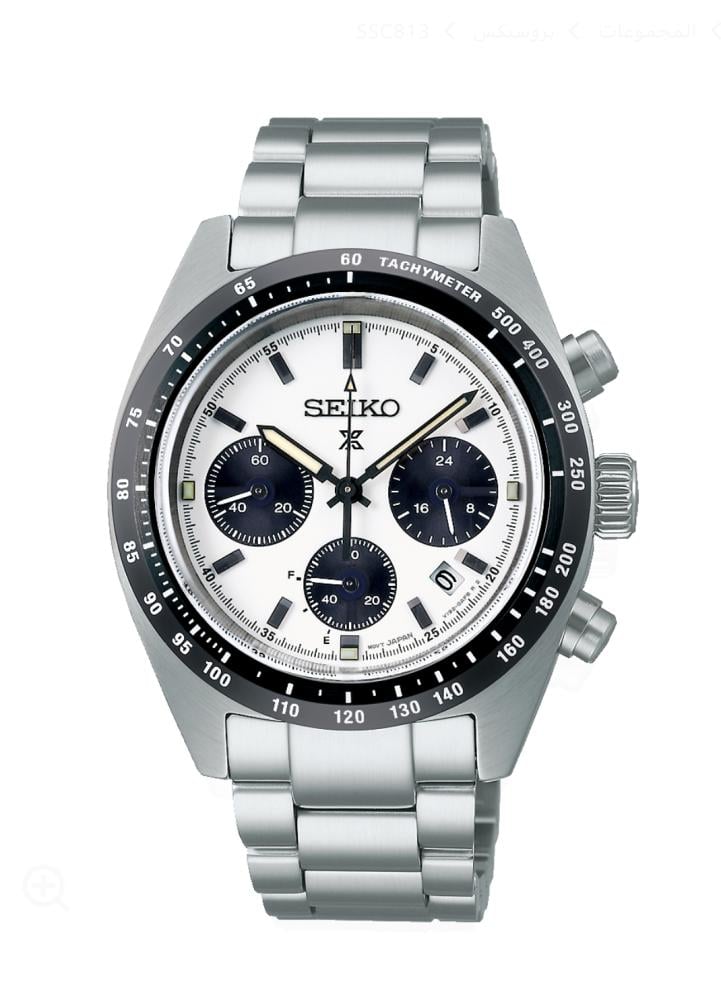 ساعة سيكو كرونوغراف رجالية – موديل SSC813 (Seiko Prospex Speedtimer)