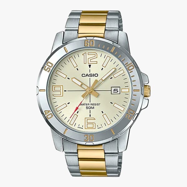 ساعة كاسيو انالوج رجالي CASIO Analog Men Formal Watch MTP-VD01SG-9BVUDF