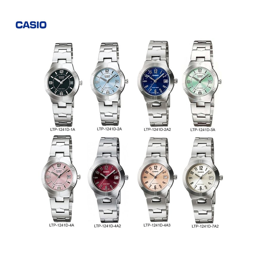 ساعة كاسيو نسائي CASIO Analog Women Formal Watch LTP-1241D-2ADF