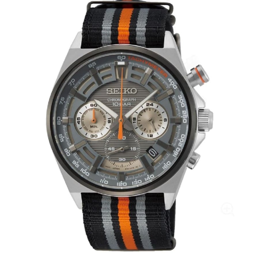 Seiko Five watch for men, analog SSB403P1