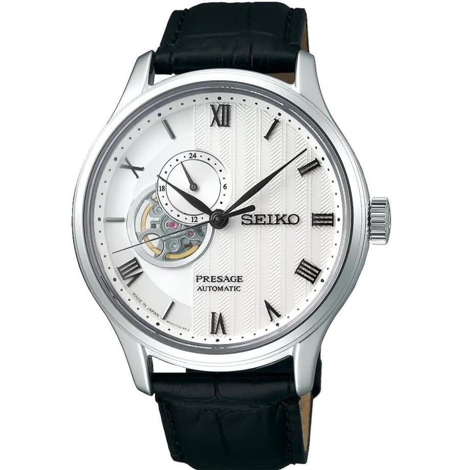 Seiko automatic watch leather Seiko men's Presage automatic SSA379J