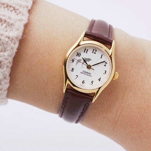 ساعة كاسيو جلد نسائي CASIO Analog Women Formal Watch LTP-1094Q-7B6RDF
