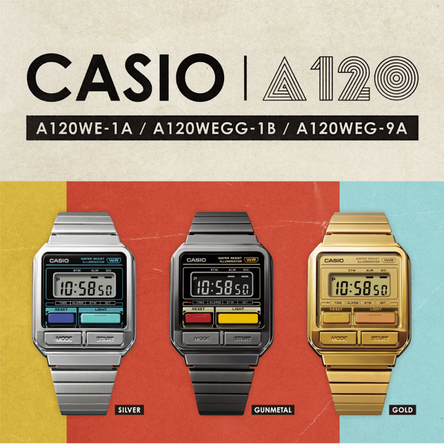 ساعة كاسيو كلاسيك A120WEG-9ADF