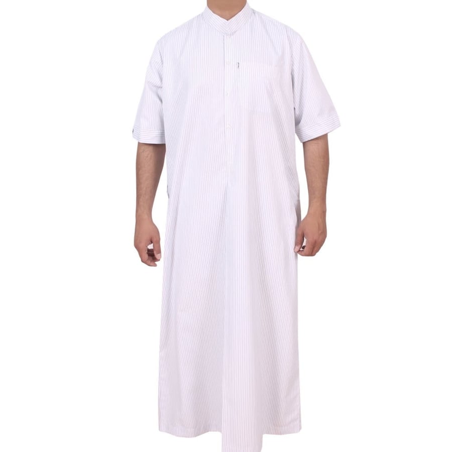جلابية رجالي نص كم كويتي L