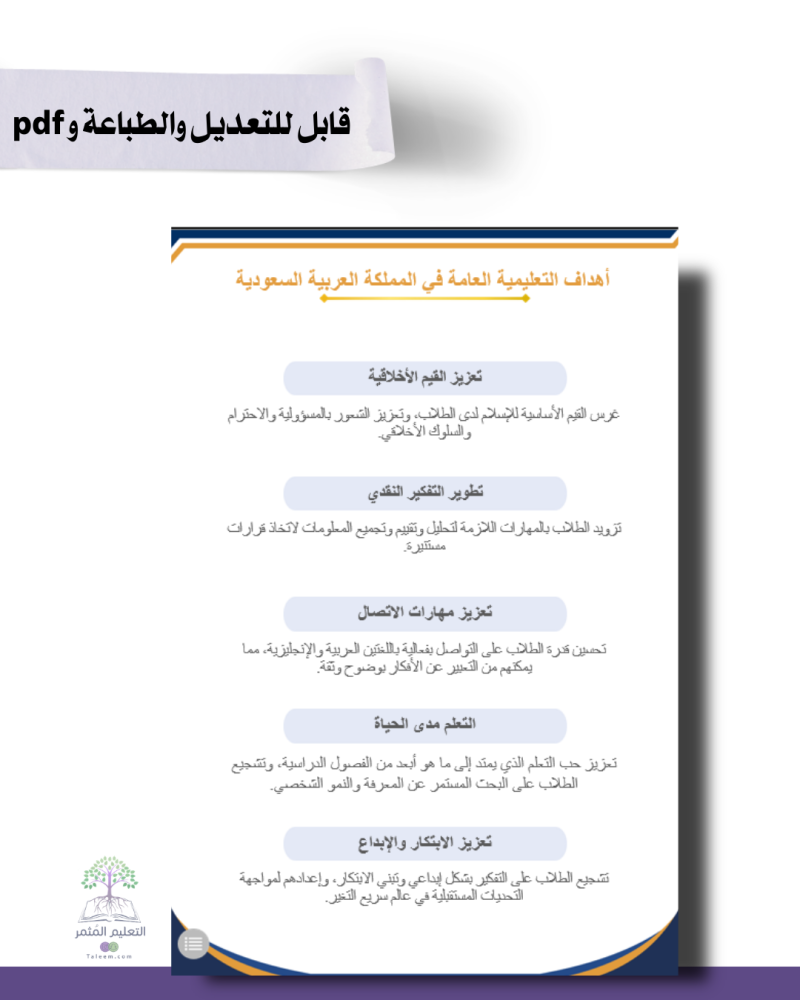 حقيبة  -لغة إنجليزي - تصميم كحلي رسمي- للطباعة