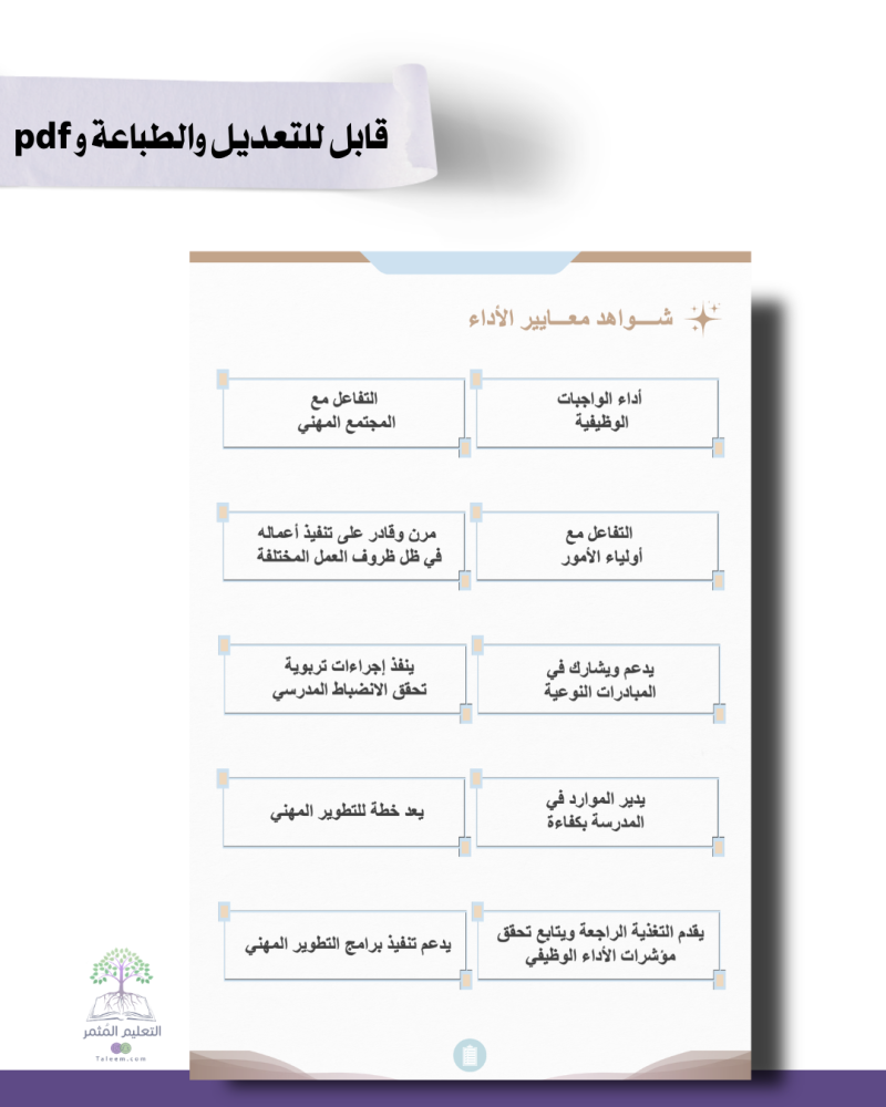 حقيبة - مدير\ة المدرسة -مورد- للطباعة