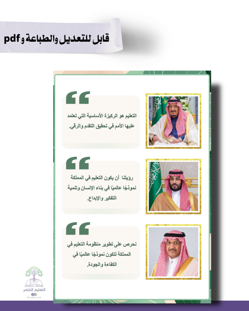 ملف الإنجاز الإداري الذكي | نسخة أخضر  - بوربوينت تفاعلي قابل للتعديل والطباعة و pdf
