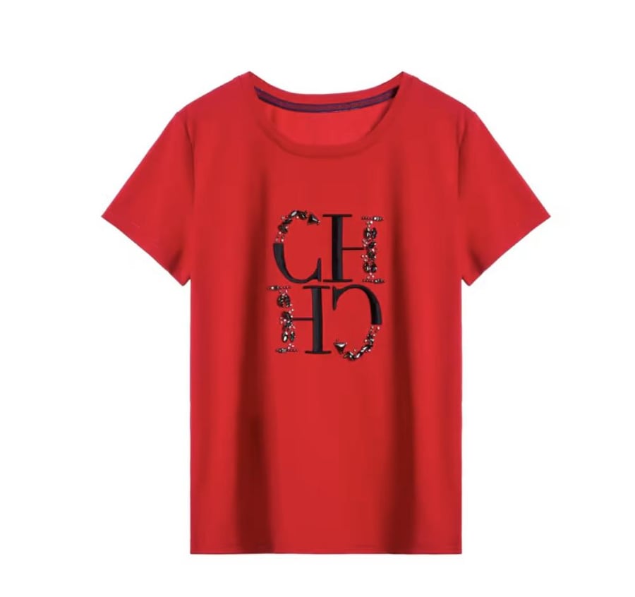 تيشيرت CH بكرستالات فخم
