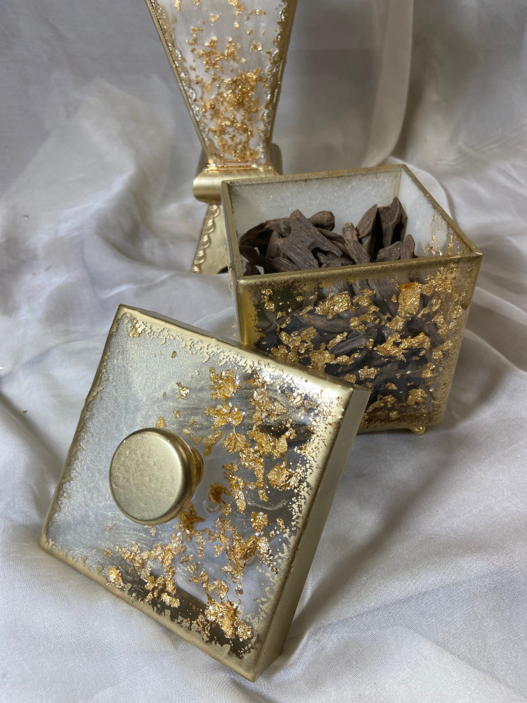 Incense burner set of 3 pieces