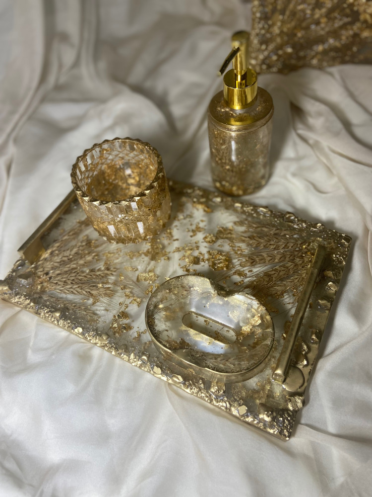 طقم مغسلة من 4 قطع