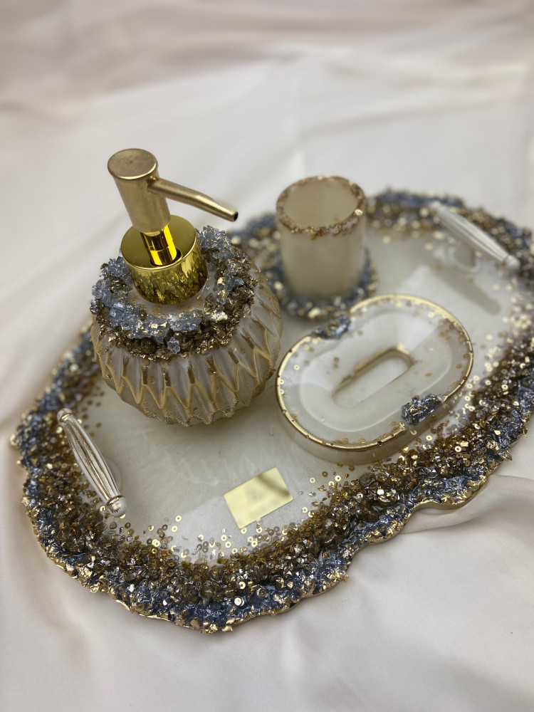 طقم مغسلة من 4 قطع