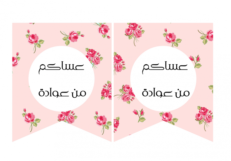 ثيم عساكم من عوادة باللون السماوي و الوردي