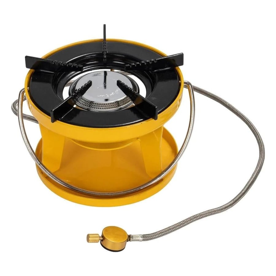 Gas stove for camping Serehid upgraded Sharboush large yellow size 19cm 773009Y