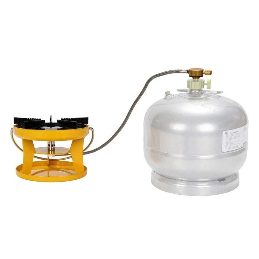 Gas stove for camping Serehid upgraded Sharboush large yellow size 19cm 773009Y