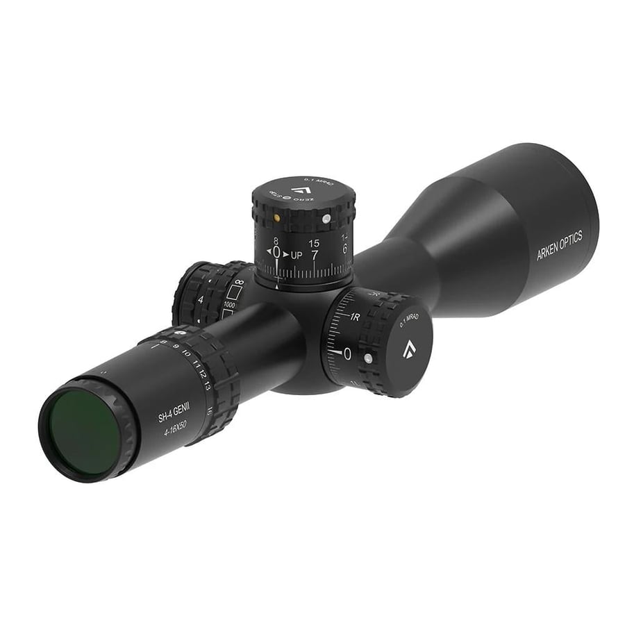 دربيل (ناظور) اركن Arken SH-4 GEN2 مقاس 50X16-4 القوة التكتيكية الجبارة - أنبوب 34 ملم ومستوى بؤري أول (FFP)