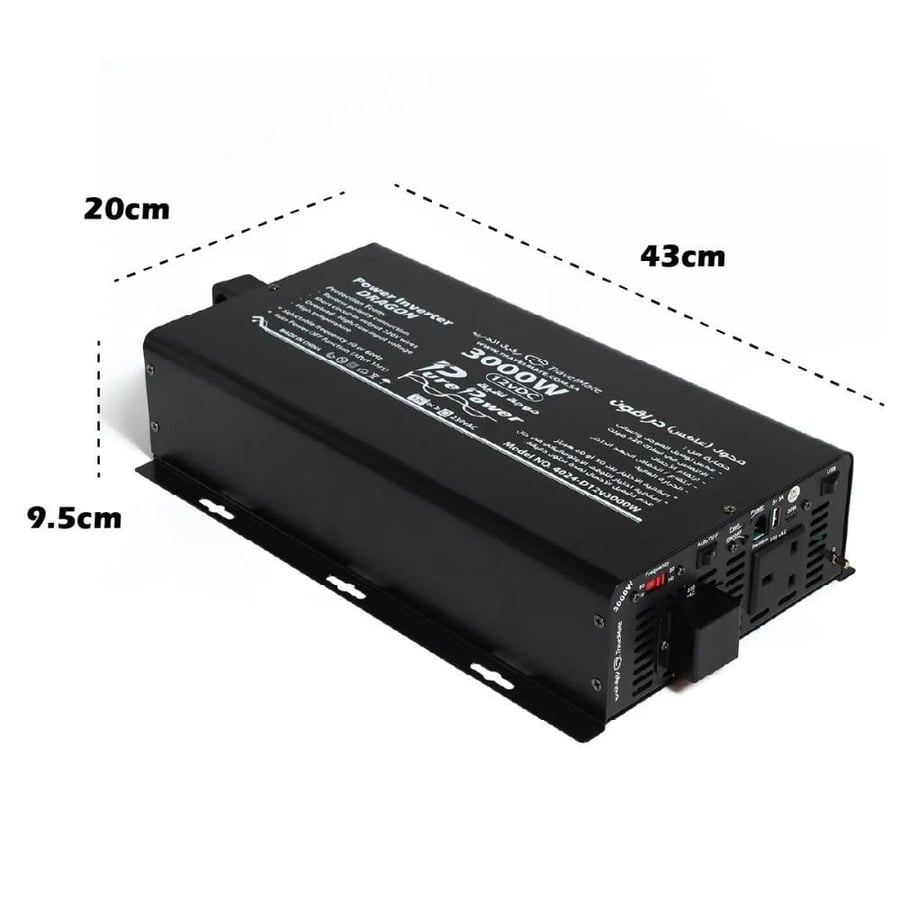 Pure wave converter 3000 watt, 12 volt