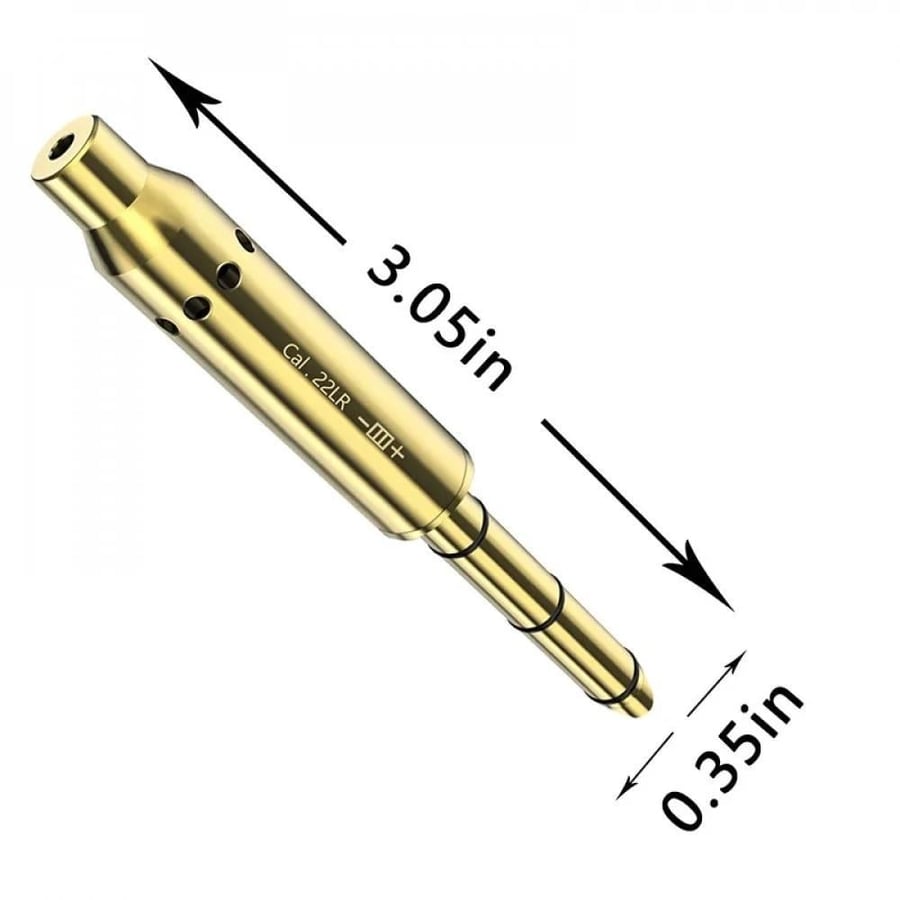 Laser weight of Drabil caliber 22LR (the knife) - bullet shape - better option for zeroing the knife - infinite precision with minimal effort