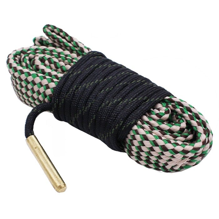ممراط تنظيف ومسح سبطانة الجثري التكتيكي السريع (Bore Snake) مع فرشة مدمجة نظافة السبطانة بسحبة واحدة.. حبل المسح المطوّر بالثقل النحاسي لتنظيف البارود والرصاص وثبات الرمي