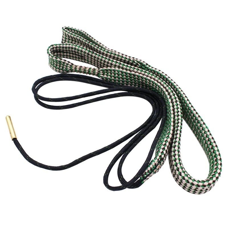 ممراط تنظيف ومسح سبطانة الجثري التكتيكي السريع (Bore Snake) مع فرشة مدمجة نظافة السبطانة بسحبة واحدة.. حبل المسح المطوّر بالثقل النحاسي لتنظيف البارود والرصاص وثبات الرمي