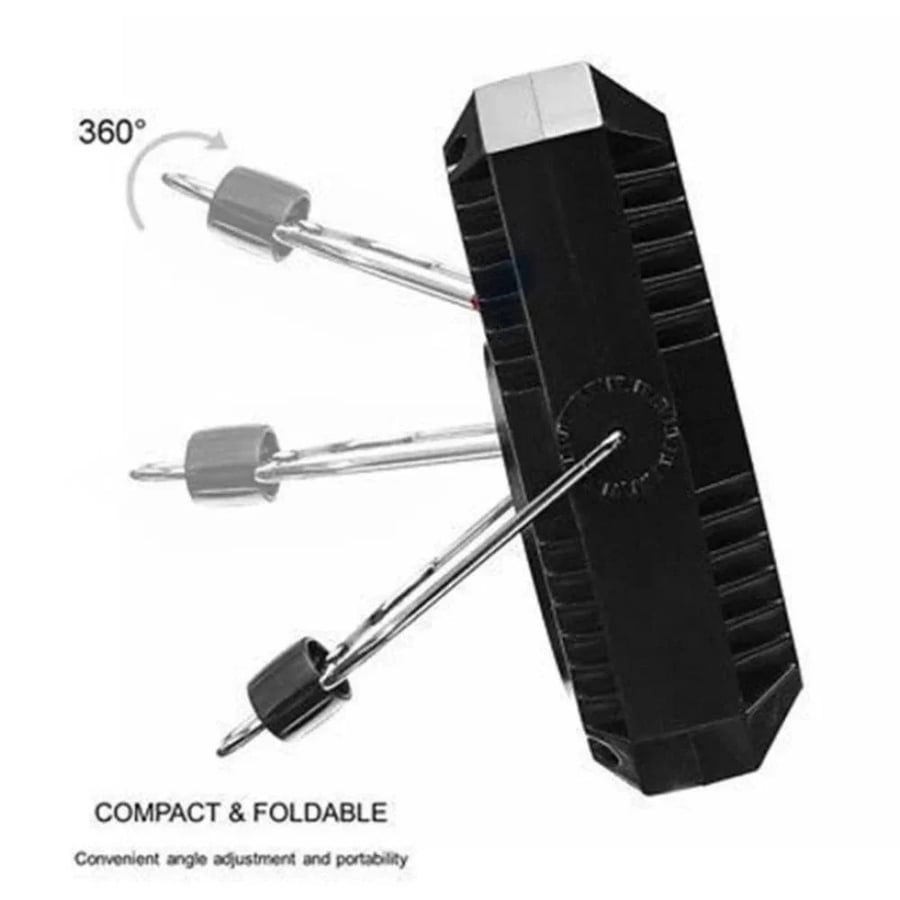 Solar energy travel flashlight cream and white DLC-32833