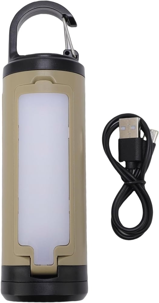 فانوس تخييم LED قابل لاعادة الشحن وقابل للطي بـ6 اوضاع اضاءة متعددة الوظائف للمشي لمسافات طويلة والصيد والمغامرات الخارجية